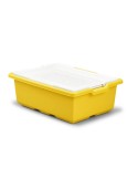Caja de almacenamiento mediana amarilla