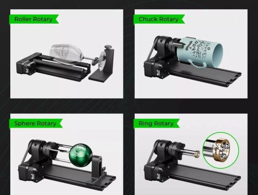 Accessori rotatori xTool RA2 Pro 2