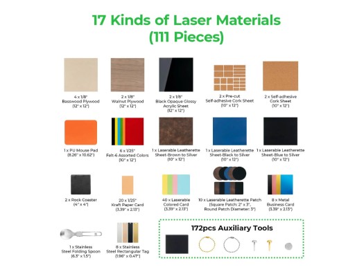 Kit de materials xTool Explore 2