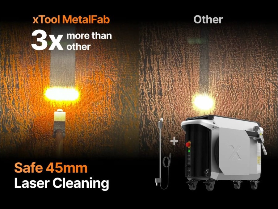 Accessori de neteja làser xTool MetalFab MaxClean™ de 45 mm
