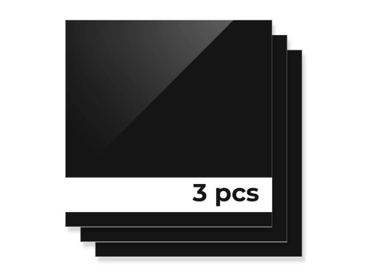 Planchas de acrílico bicapa negro sobre blanco de 3mm