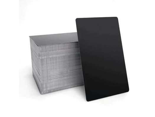 Tarjetas de visita de aluminio mate