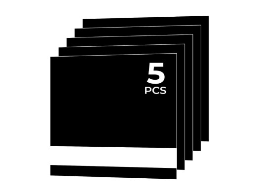 Planchas de acrílico bicapa negro a blanco de 1,3 mm