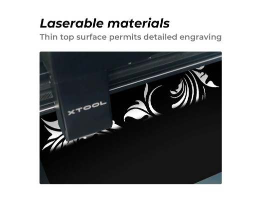 Planchas de acrílico bicapa negro a blanco de 1,3 mm 2