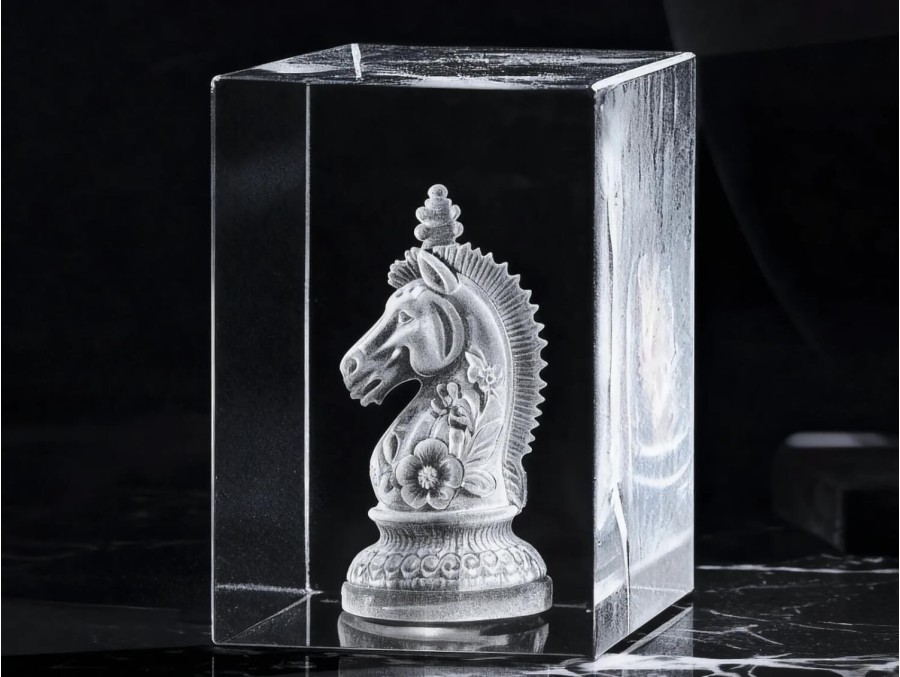 Bloque de cristal K9 rectangular