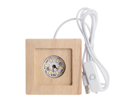 Base amb pantalla LED per a bloc vidre K9 rectangular