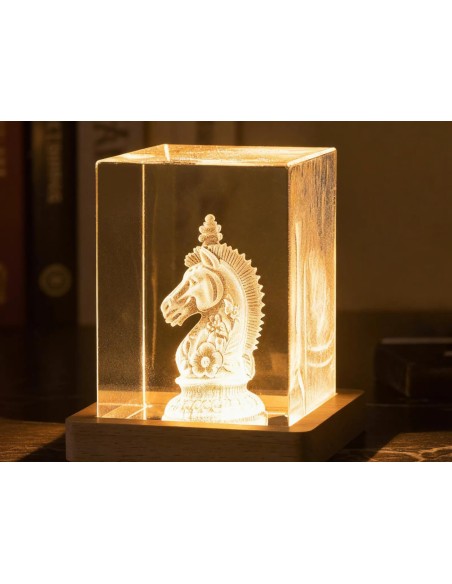 Base amb pantalla LED per a bloc vidre K9 rectangular