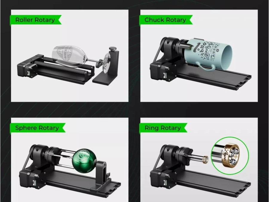 Accesorio rotatorio xTool RA2 Pro