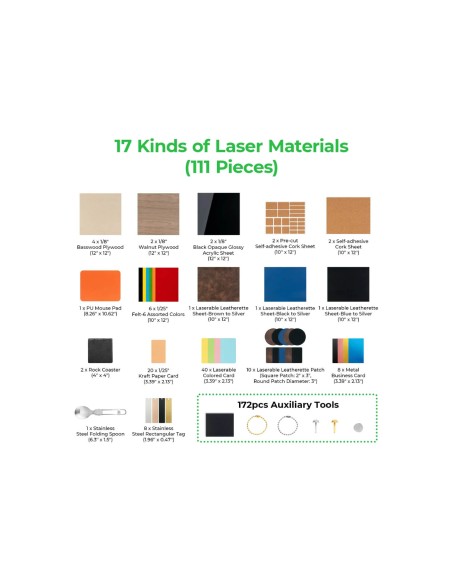 Kit de materiales xTool Explore