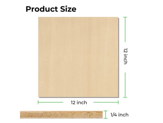 Placa de 3mm de madera de tilo contrachapada 2