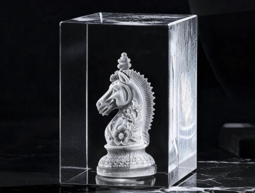 Bloque de cristal K9 rectangular 2